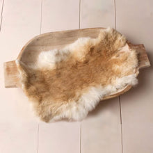 Load image into Gallery viewer, Babymoon Rabbit Fur | Basket Filler | Baby Photography Props | Dual Tone | Coffee Cream