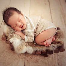 Load image into Gallery viewer, Babymoon Rabbit Fur | Basket Filler | Baby Photography Props | Dual Tone | Coffee Cream