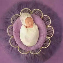 Load image into Gallery viewer, Babymoon Iron Cutwork Basket | Baby Photoshoot Props | Beige