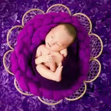 Load image into Gallery viewer, Babymoon Iron Cutwork Basket | Baby Photoshoot Props | Beige