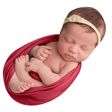 Load image into Gallery viewer, Babymoon Jersey Stretchble Baby Photography Shoot Wrap Cloth- Maroon