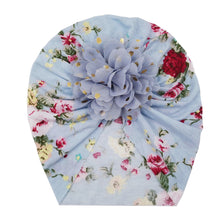 Load image into Gallery viewer, Babymoon Beanie Floral Turban Knot Kids Cap| Pack Of 5
