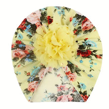 Load image into Gallery viewer, Babymoon Beanie Floral Turban Knot Kids Cap| Pack Of 5