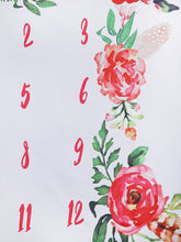 Load image into Gallery viewer, Babymoon Multiple Rose Photoshoot Bedsheet | Swaddle | 100 x 100 cm