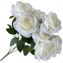 Load image into Gallery viewer, Babymoon Artificial Flowers Bunch | Curled Roses | 7 Head | Home Decoration | Baby Photoshoot Props | Gift Set | Pink