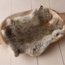 Load image into Gallery viewer, Babymoon Rabbit Fur | Basket Filler | Baby Photography Props | Dual Tone | Greyish Brown