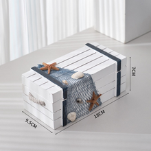 Load image into Gallery viewer, Babymoon Set of 3 Mediterranean Sailing Suitcase Storage Box | Beach Sea Style | Photoshoot Props