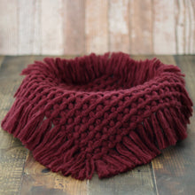 Load image into Gallery viewer, Babymoon Petal Layer Blanket Basket Filler | Baby Photography Props| Maroon