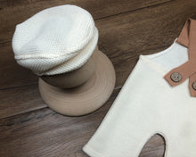 Load image into Gallery viewer, Babymoon | Set of 2 | French Cap & Pant | Baby Photography Props | Costume | White