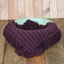 Load image into Gallery viewer, Babymoon Petal Layer Blanket Basket Filler | Baby Photography Props| Purple