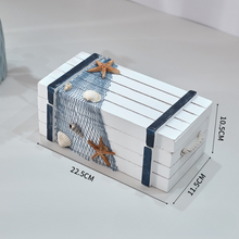 Load image into Gallery viewer, Babymoon Set of 3 Mediterranean Sailing Suitcase Storage Box | Beach Sea Style | Photoshoot Props