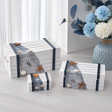 Load image into Gallery viewer, Babymoon Set of 3 Mediterranean Sailing Suitcase Storage Box | Beach Sea Style | Photoshoot Props