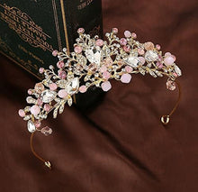 Load image into Gallery viewer, Babymoon Diamond Alloy Crystal Girl’s Women’s Crown | Tiara Hairband Hair Accessories | Pink