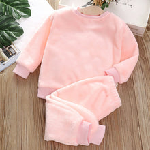 Load image into Gallery viewer, Babymoon Set of 2 | Baby Sleepwear Nightsuit Kid’s Nightdress T-shirt with Pants Pajamas Winter Sweater | Pink