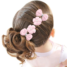 Load image into Gallery viewer, Babymoon Fusion Flower 10pcs Hairclips Hair Accessories Set | Pink