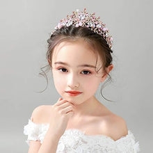 Load image into Gallery viewer, Babymoon Diamond Alloy Crystal Girl’s Women’s Crown | Tiara Hairband Hair Accessories | Pink