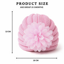 Load image into Gallery viewer, Babymoon Knit Flower Cap Newborn Photography Crochet Outfit Costume -Pink