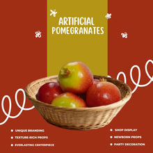 Load image into Gallery viewer, Babymoon | Set of 6 | Mix Simulation Fake Pomegranate | Artificial Plastic Model | Ornament Decoration | Photography Props Basket Display Filler Vegetables