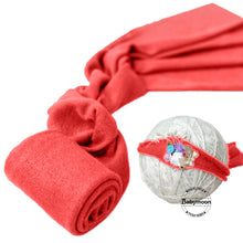 Load image into Gallery viewer, Babymoon Textured Stretchable Baby Photography Shoot Wrap Cloth With Hairband - Dark Peach