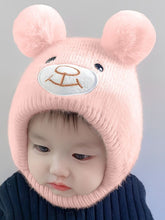 Load image into Gallery viewer, Babymoon Baby Bear Winter Ear Protection Cap Kids Hat Boys Girls Cap | 0-24M | Pink