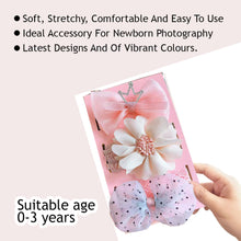 Load image into Gallery viewer, Babymoon | Set of 3 | Designer Princess Baby Girl’s Headbands | Hair Accessories | Pink | White | Blue