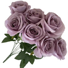 Load image into Gallery viewer, Babymoon Artificial Flowers Bunch | Curled Roses | 7 Head | Home Decoration | Baby Photoshoot Props | Gift Set | Pink