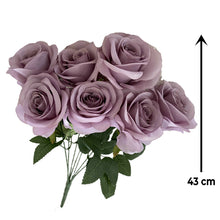 Load image into Gallery viewer, Babymoon Artificial Flowers Bunch | Curled Roses | 7 Head | Home Decoration | Baby Photoshoot Props | Gift Set | Pink