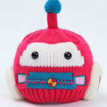 Load image into Gallery viewer, Babymoon Angry Birds &amp; Robot Woolen Winter Hat Cap | Set Of 2 | Pink &amp; Grey
