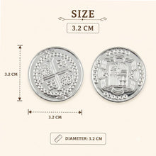 Load image into Gallery viewer, Babymoon 100pcs Silver Pirate Treasure Coins (3.2cm) for Baby Photoshoot Props, Kids | Decorative Add-ons