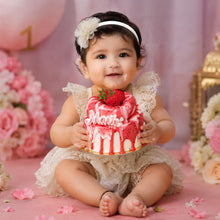 Load image into Gallery viewer, Babymoon Artificial Simulation Large Double-Tier Strawberry Marie Cake Model for Baby Photoshoot Props | Decorative Add-ons