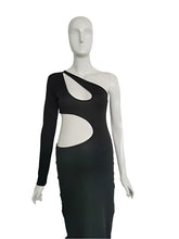 Load image into Gallery viewer, Babymoon Stretchable One Shoulder Babybump Revealing Maternity Gown Dress
