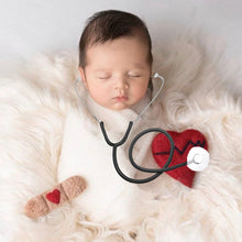 Load image into Gallery viewer, Babymoon Doctor’s Stethoscope | Decorative Add-ons | Baby Photography Props | Black