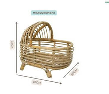 Load image into Gallery viewer, Babymoon Rustic Cane Stroller | Wooden Properties | Baby Photography Props