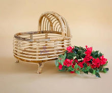 Load image into Gallery viewer, Babymoon Rustic Cane Stroller | Wooden Properties | Baby Photography Props