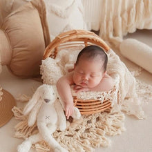 Load image into Gallery viewer, Babymoon Rustic Cane Stroller | Wooden Properties | Baby Photography Props