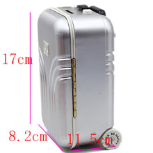 Load image into Gallery viewer, Babymoon Mini Travel Suitcase Baby Photography Props Luggage Box Accessories for Kids - Silver
