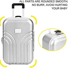 Load image into Gallery viewer, Babymoon Mini Travel Suitcase Baby Photography Props Luggage Box Accessories for Kids - Silver
