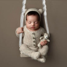 Load image into Gallery viewer, Babymoon Macramé Swing Photography Wooden Properties