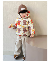 Load image into Gallery viewer, Babymoon Stylish Winter Baby Boys & Girls Jacket Kids Sweater Cardigan | Teddy Brown