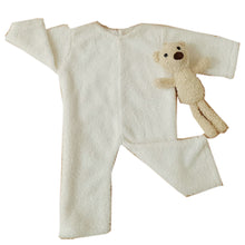 Load image into Gallery viewer, Babymoon (Set Of 4) Velvet Ready Romper, Toy, Pillow & Cap Baby Photoshoot Props-White
