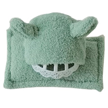 Load image into Gallery viewer, Babymoon (Set Of 4) Velvet Ready Romper, Toy, Pillow & Cap Baby Photoshoot Props-Green