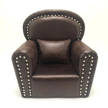 Load image into Gallery viewer, Babymoon Rivet Wooden Sofa | Photoshoot Prop | Brown