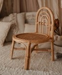 Load image into Gallery viewer, Babymoon Rustic Cane Chair | Wooden Properties | Baby Photography Props