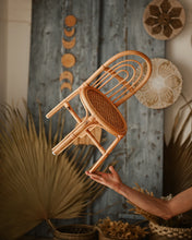 Load image into Gallery viewer, Babymoon Rustic Cane Chair | Wooden Properties | Baby Photography Props