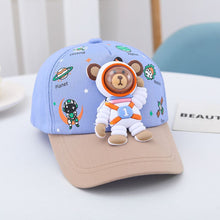 Load image into Gallery viewer, Babymoon Cotton Summer Astronaut Kids Caps | 2-8 Years | Blue