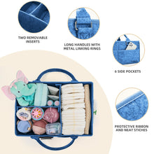 Load image into Gallery viewer, Babymoon Baby Products Caddy Diaper Organiser Bag | Multifunctional Travel Diaper Backpack Baby Wipes Felt Storage, Nursery, Foldable and Portable