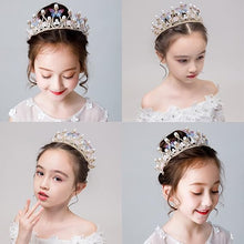 Load image into Gallery viewer, Babymoon Butterfly Alloy Crystal Girl’s Women’s Crown | Tiara Hairband Hair Accessories | Golden