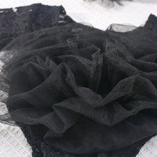 Load image into Gallery viewer, Babymoon Set of 2 | Fluffy Romper & Hairband | Baby Photoshoot Props Costumes | Black | 0-1 Month