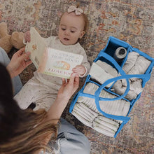 Load image into Gallery viewer, Babymoon Baby Products Caddy Diaper Organiser Bag | Multifunctional Travel Diaper Backpack Baby Wipes Felt Storage, Nursery, Foldable and Portable