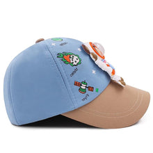 Load image into Gallery viewer, Babymoon Cotton Summer Astronaut Kids Caps | 2-8 Years | Blue
